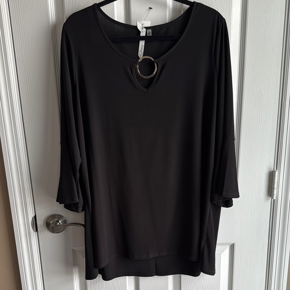 NWT- Elegant Black Women's Top